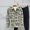 Chamarra de Algodón con Estampado de Letras para Hombre