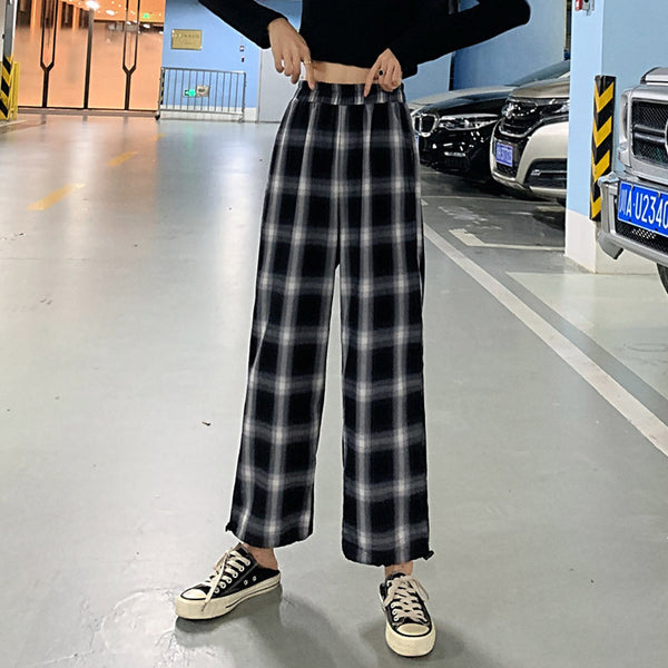 Pantalón Ancho de Cintura Alta con Corte Recto y Detalle Colgante