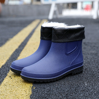 Botas Impermeables Cortas para Hombre - Calzado para Lluvia Otoño Invierno - Image 11