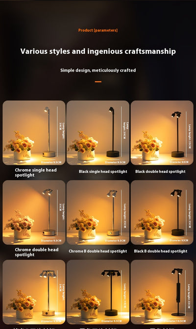 Lámpara de Mesa Creativa con Vitrina de Exhibición para Joyería y Restaurante - Image 16