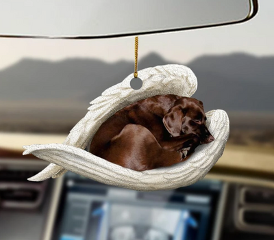 Adorno Colgante Perro Ángel Durmiendo - Decoración Acrílica para Auto, Hogar y Puertas - Image 10