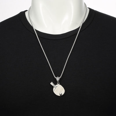Dije de Tenis de Mesa para Hombre - Collar Hip-Hop Trendy con Colgante Declarativo - Image 4