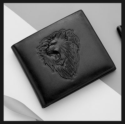 Billetera para Hombre con Patrón de León Grabado - Image 14