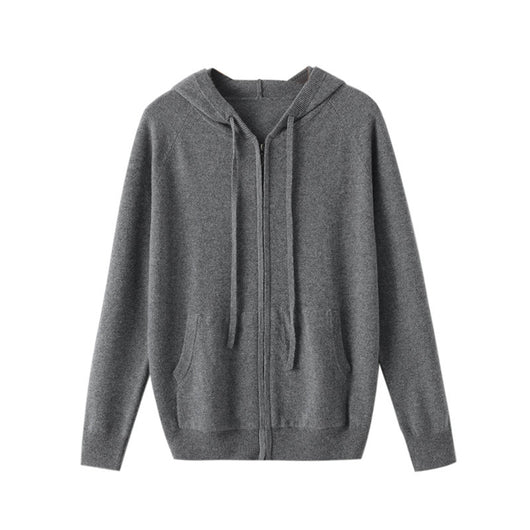 Cardigan Hoodie de Cachemira Tejida con Cierre - Hombre - Image 8