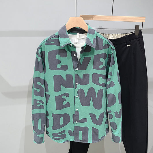 Chamarra de Algodón con Estampado de Letras para Hombre - Image 8
