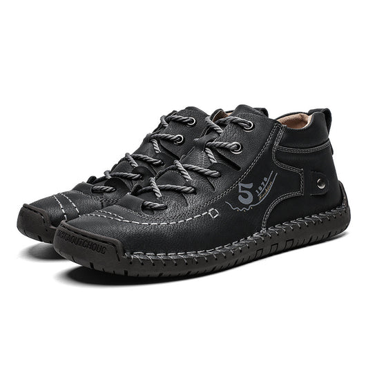 Botas Martin Bajas Cosidas a Mano - Estilo Outdoor Casual para Hombre - Image 4