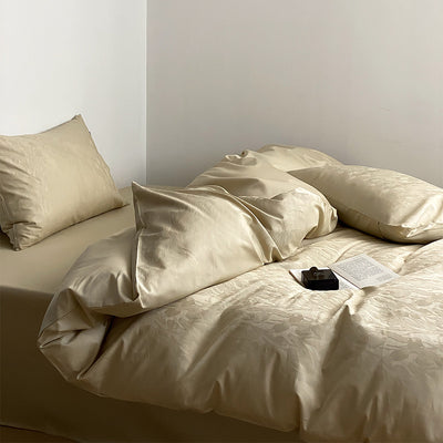 Juego de Cama Jacquard Terciopelo Algodón Puro 4 Piezas - Image 7