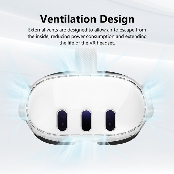 Funda Protectora de PC Transparente para Gafas VR - Resistente a Caídas y Rayones