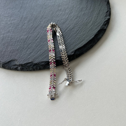 Pulsera de Plata Esterlina S925 Mujer Colores Dopamina con Circón - Image 13