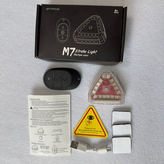 Luces de Advertencia Triangular con Control Remoto para Auto
