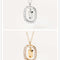 Women's Light Luxury Alphabet Sterling Plateado Collarbone Necklace D Dorado