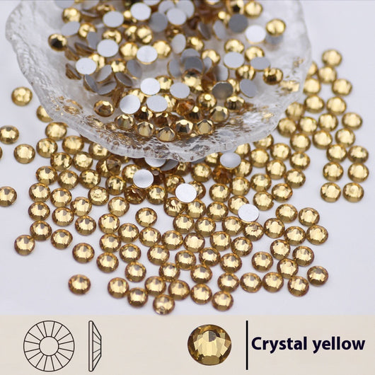 Diamante de Cristal Facetado con Base Plana - Colores Variados - Image 12