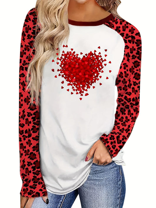Playera Navideña Estampada Talla Grande para Mujer, Manga Larga - Image 8