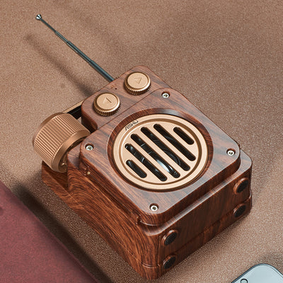 Parlante Bluetooth Inalámbrico Retro Compacto - Image 3