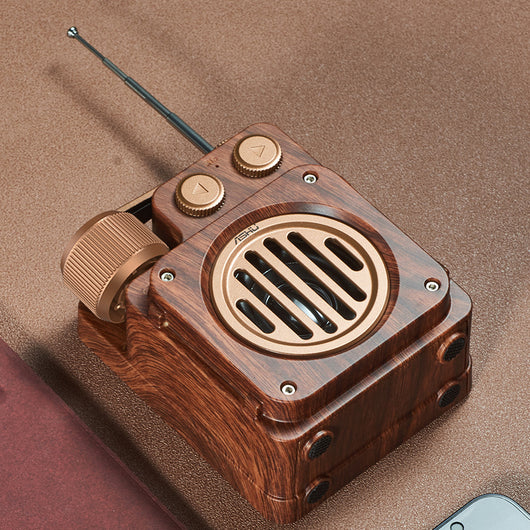Parlante Bluetooth Inalámbrico Retro Compacto - Image 3