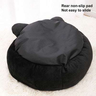 Cama Nido para Gatos en Forma de Gato Negro - Cómoda y Acogedora con Soporte Cervical - Image 13