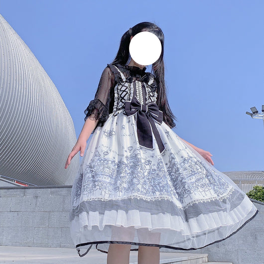 Vestido JSK Lolita Dreamland - Falda Voluminosa Kawaii con Encanto de Parque de Diversiones - Image 9