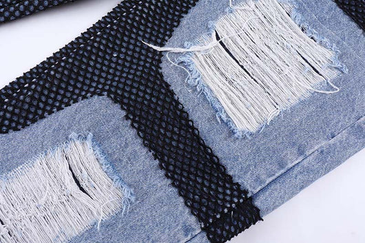 Jeans Holgados Casuales para Hombre con Detalles Deshilachados - Image 10