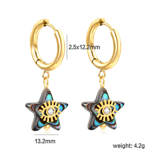 Aretes de Concha Nácar Lujo Creativo - Elegancia y Temperamento - Image 7
