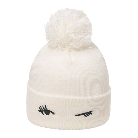 Gorro Tejido Grueso con Bordado de Lana y Terciopelo - Image 13