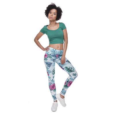 Pantalones Cortos Crop Floral Tortuga - Image 12