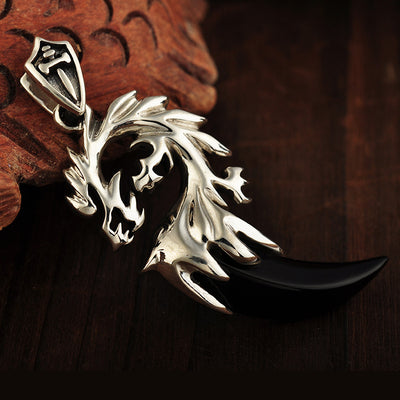 Colgante de Ágata Negra en Plata 925 - Estilo Poder Personalizado para Hombre - Image 8