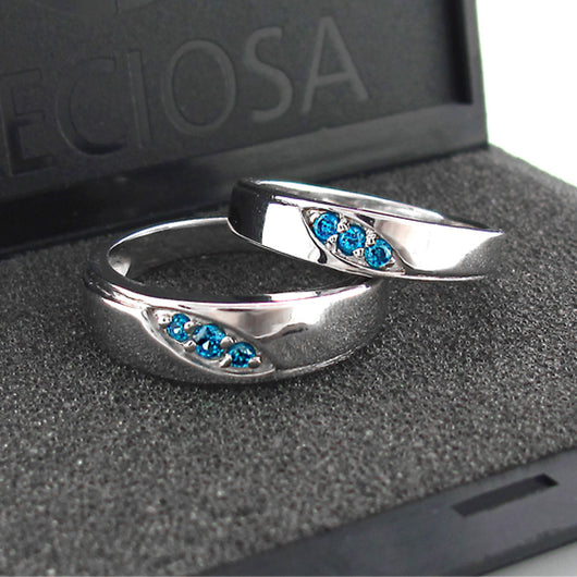 Anillo de Plata 925 con Cianita para Parejas - Joya Elegante para Hombre - Image 3