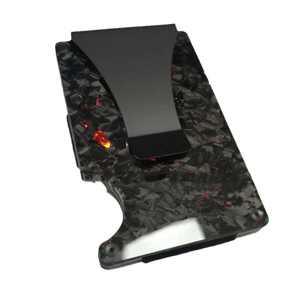 Cartera de Fibra de Carbono con Protección RFID y Sujetador de Tarjetas Metálico - Image 3