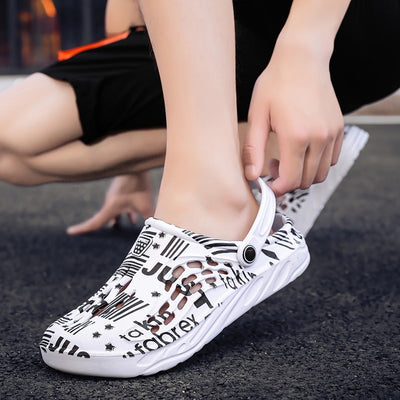 Sandalias de Verano con Estampado de Letras para Hombre - Image 5