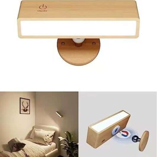 Lámpara de Pared Minimalista en Madera para Dormitorio - Image 5