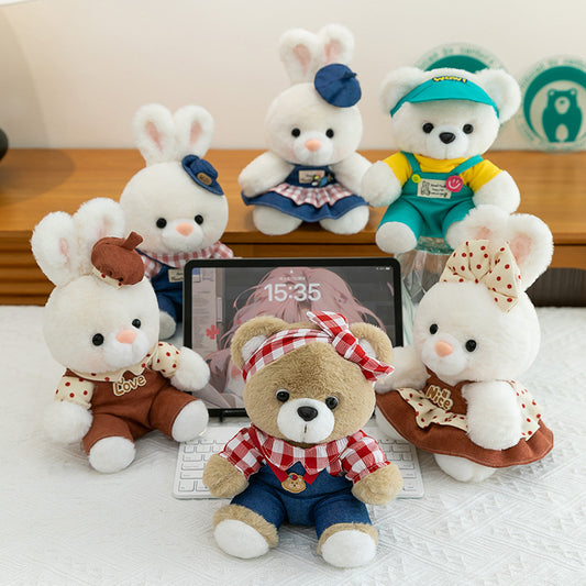 Pareja de Conejitos de Peluche Adorables para Parejas