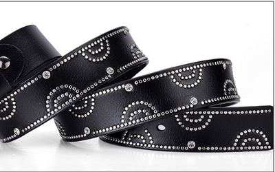 Cinturón Femenino con Hebilla de Aleación y Detalles de Strass - Image 24