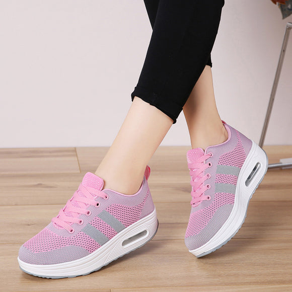 Tenis Plataforma con Cojín de Aire para Mujer - Comodidad Casual