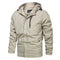 Chaqueta Impermeable con Capucha para Hombre Talla Grande Secado Rápido