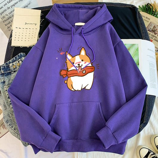 Sudadera Mujer Estampado Tendencia Coreana Manga Larga Casual