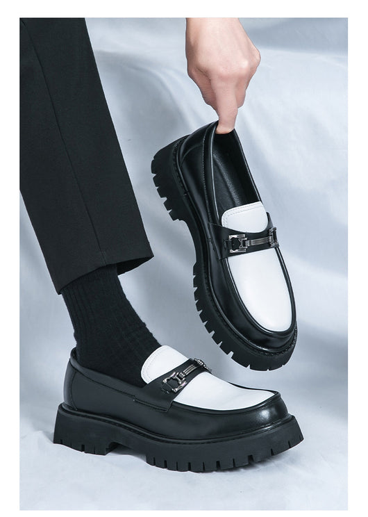 Zapatos Casuales de Cuero con Plataforma para Hombre - Image 11
