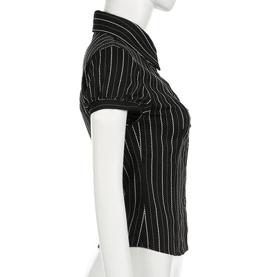 Blusa Rayada Estilo Americano para Mujer - Image 27