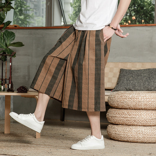 Pantalones Anchos Estilo Chino de Lino - Image 4