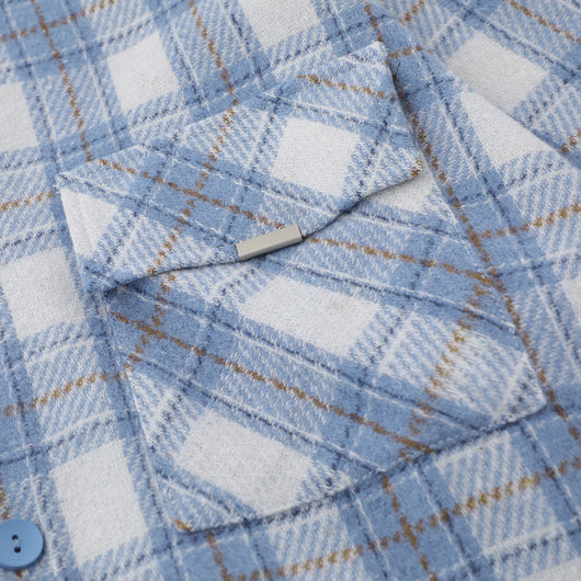Camisa Cuadros Suelta con Capucha Estilo Retro para Hombre - Image 4