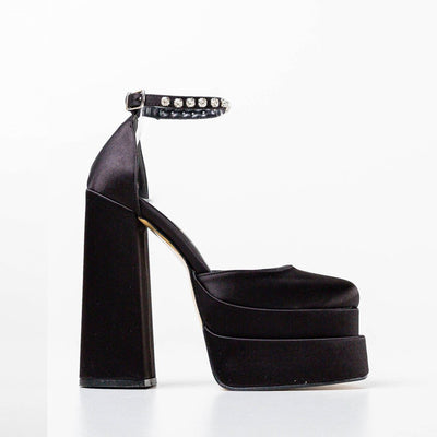 Tacones Plataforma 14cm con Brillantes Cristal - Image 4