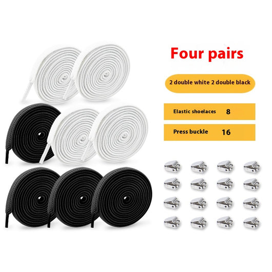Cordones Elásticos sin Nudo - Zapatos Blancos Unisex con Cierre Ajustable - Image 11