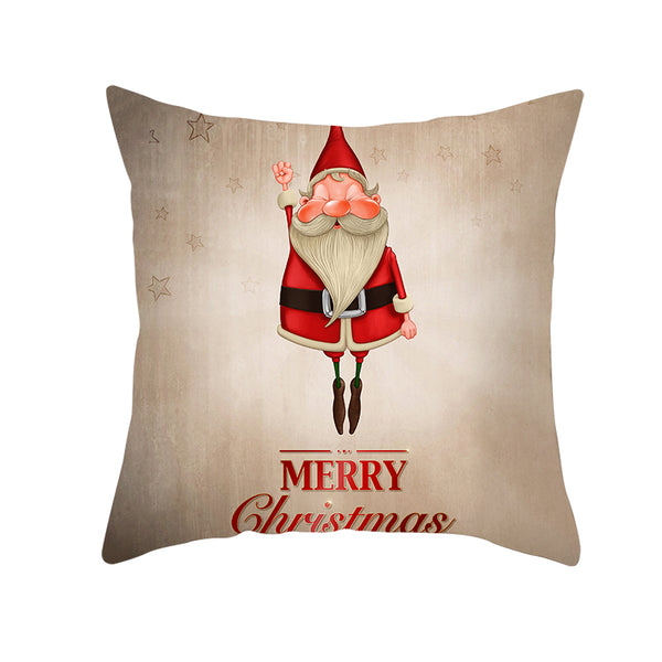 Funda de Cojín Navideño Minimalista con Estampado Decorativo