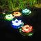 Lámpara Solar Flotante Loto Acuática Impermeable para Estanques