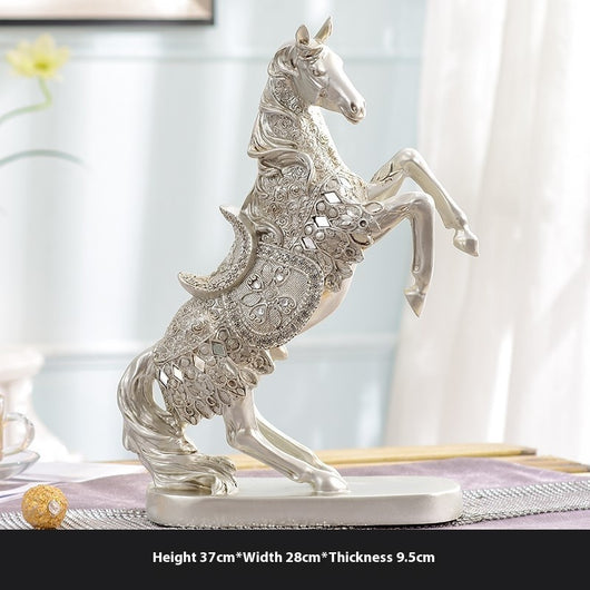 Caballo Decorativo Luminoso de Lujo Europeo para Vino y Hogar - Image 24