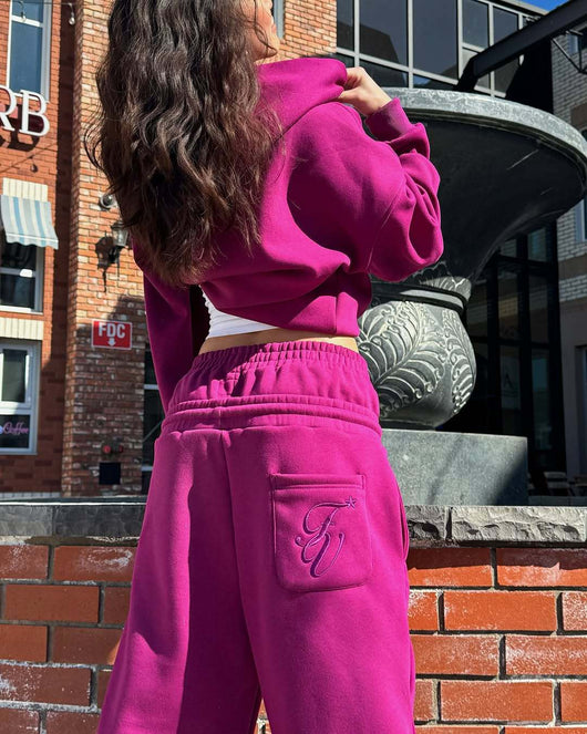 Pantalón Deportivo Ancho con Bordado de Estrella y Cintura Doble para Parejas - Image 3