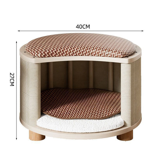 Cama de Madera Maciza para Gatos - Nido Versátil para Todas las Estaciones - Image 4