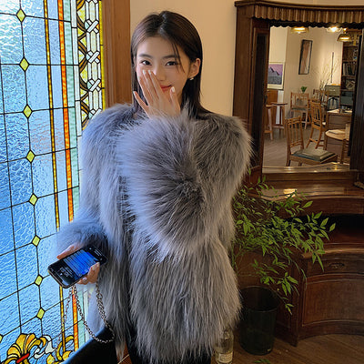 Abrigo Largo para Mujer Escote V Moda Joven - Image 5