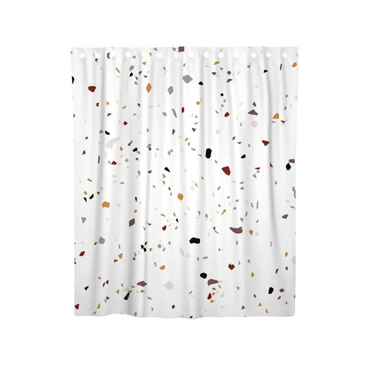 Cortina de Baño Terrazzo Morandi - Diseño Minimalista - Image 2