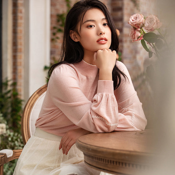 Cardigan Tejido con Encaje Delicado para Mujer