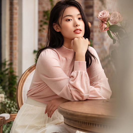 Cardigan Tejido con Encaje Delicado para Mujer